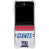 NFL New York Giants White Striped Galaxy Z Flip6 Clear Case